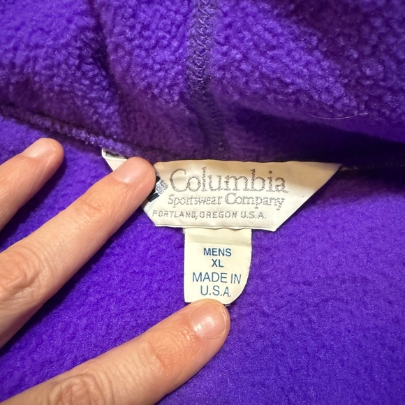 Vintage Columbia Bugaboo Ski Jacket Men’s XL Teal Purple Made in USA 90s - Picture 13 of 16